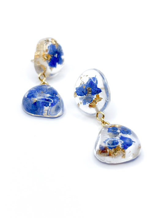 The Tide Small Pebble 2-Drop Earrings