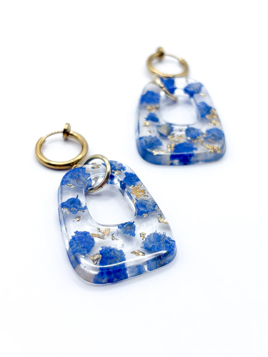 The Tide Square Hoop Earrings