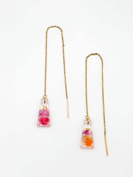 The Blossom Chapter Tapered Threader Earrings