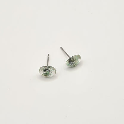 Hand Dyed Hellendoorn Mini Ellipse Stud Oorbellen