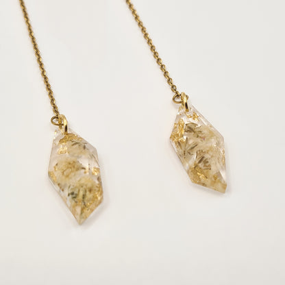 Flora Neutra Den Haag Faceted Threader Earrings