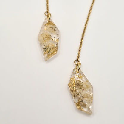 Flora Neutra Den Haag Faceted Threader Earrings