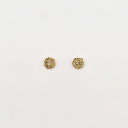 Flora Neutra Den Haag Faceted Circlet Stud Oorbellen