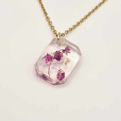 Violet Amsterdam Rectangular Facet Ketting