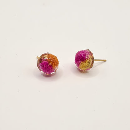 Den Haag Color Pop Faceted Circlet Stud Oorbellen