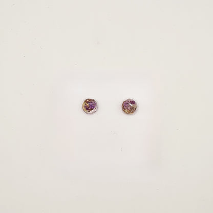 Violet Amsterdam Faceted Circlet Stud Oorbellen