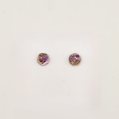 Violet Amsterdam Faceted Circlet Stud Oorbellen