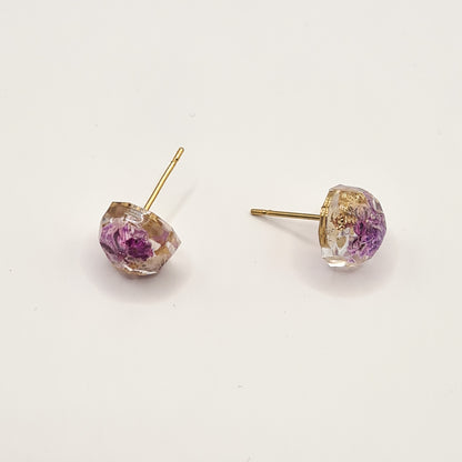 Violet Amsterdam Faceted Circlet Stud Oorbellen