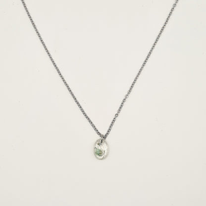 Hand Dyed Hellendoorn Faceted Ellipse Ketting