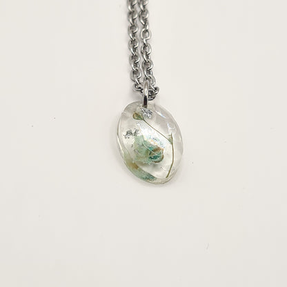 Hand Dyed Hellendoorn Faceted Ellipse Ketting