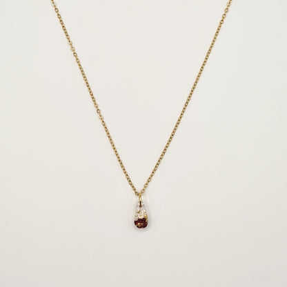 Bordeaux Scheveningen Mini Teardrop Necklace