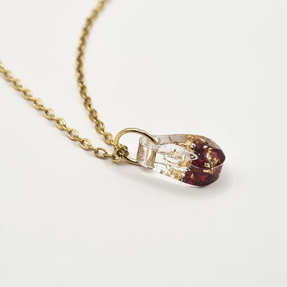 Bordeaux Scheveningen Mini Teardrop Necklace
