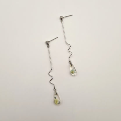 Hand Dyed Hellendoorn Teardrop Drop Oorbellen