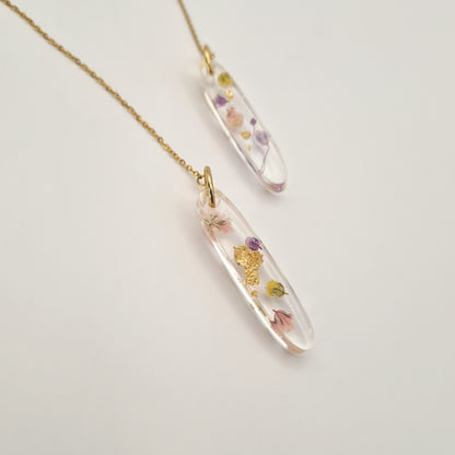 Jardin d'Été Oval Cascade Threader Earrings