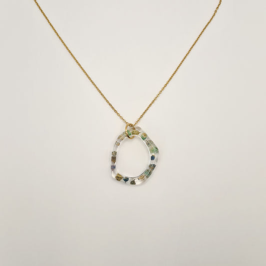 Jardin d'Été Organic Hoop Necklace