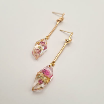 Spring Awakening Faceted Knotted Drop Earrings