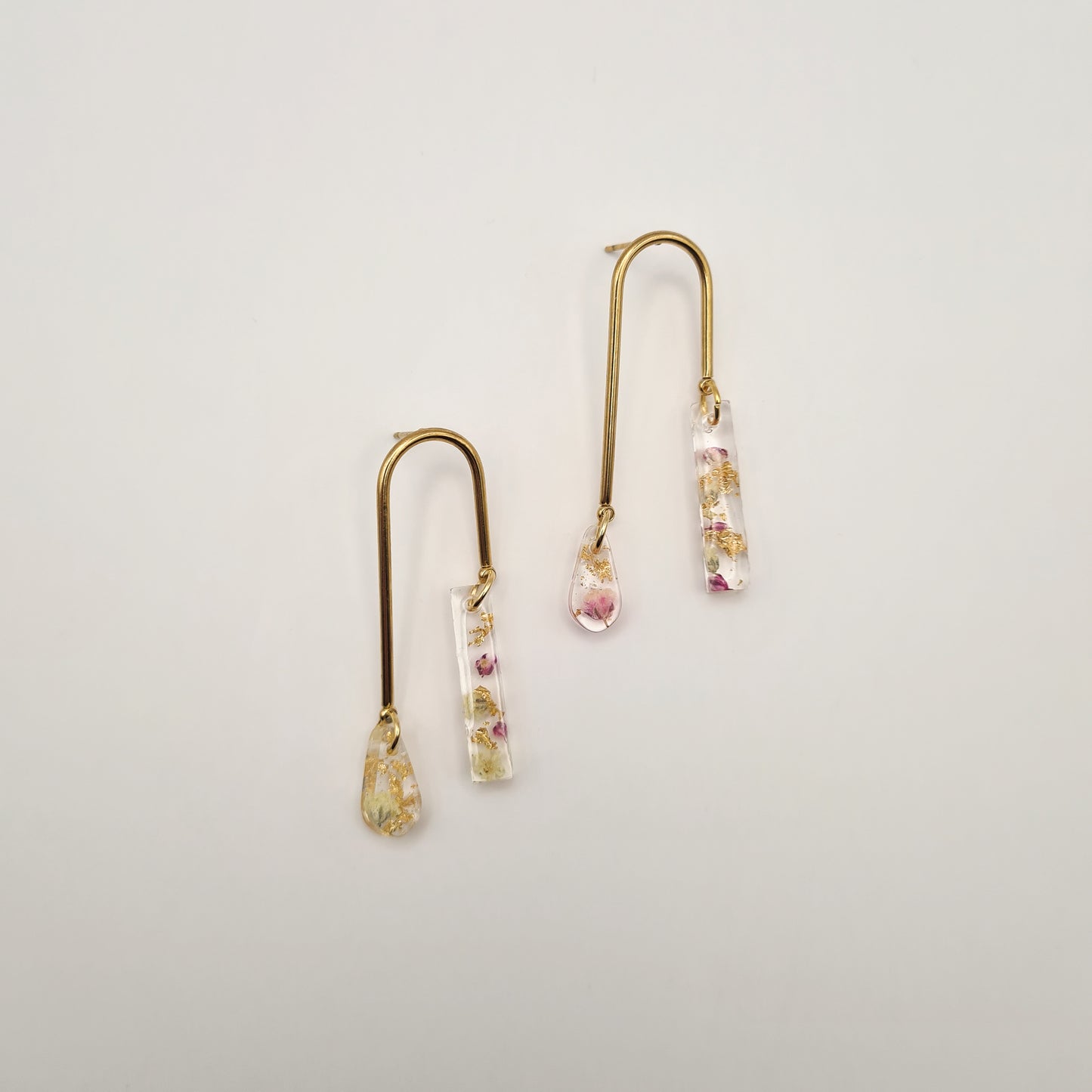 Spring Awakening Asymmetric Arch Drop Oorbellen
