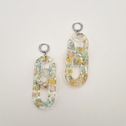 Eternal Spring Ellipse Link Earrings