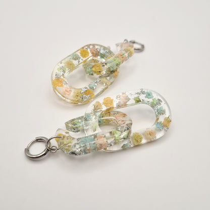 Eternal Spring Ellipse Link Earrings