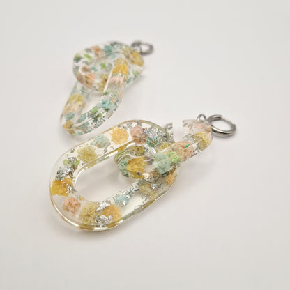 Eternal Spring Ellipse Link Earrings