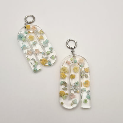 Eternal Spring Spiral Ellipse Earrings