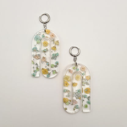 Eternal Spring Spiral Ellipse Earrings