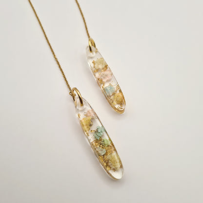 Eternal Spring Oval Cascade Threader Earrings