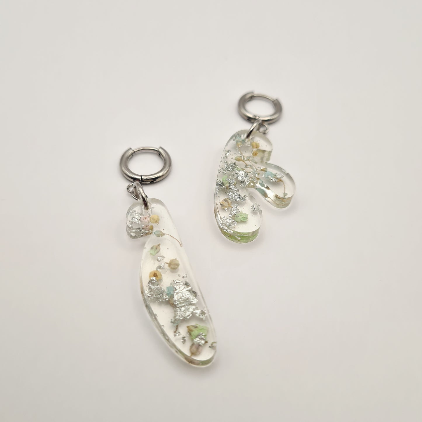 Eternal Spring Mini Asymmetric Organic Earrings