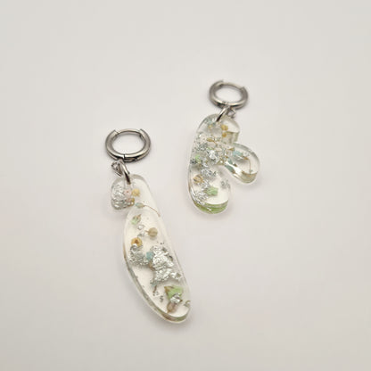 Eternal Spring Mini Asymmetric Organic Earrings