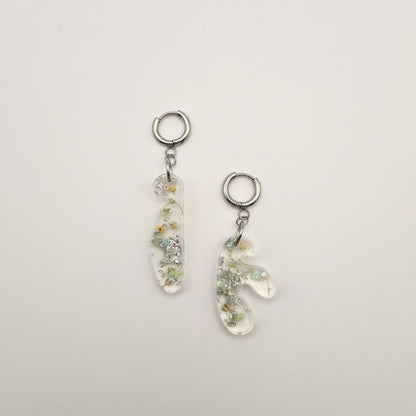 Eternal Spring Mini Asymmetric Organic Earrings