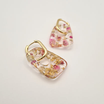 Spring Awakening Square Hoop Earrings