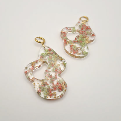 Strawberry Matcha Organic Earrings