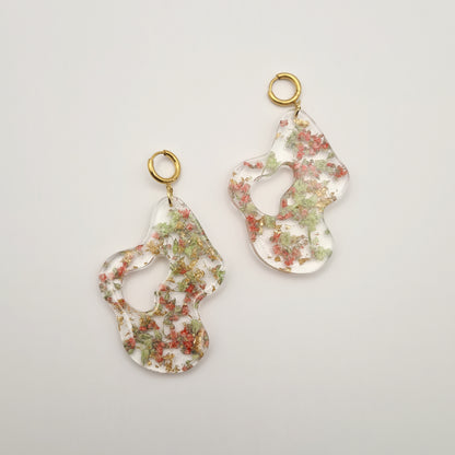 Strawberry Matcha Organic Earrings