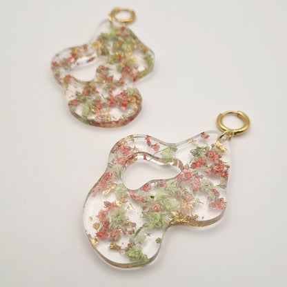 Strawberry Matcha Organic Earrings