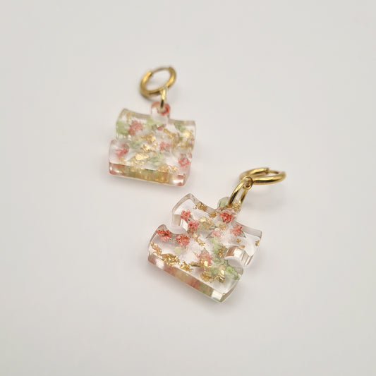 Strawberry Matcha Puzzle Earrings