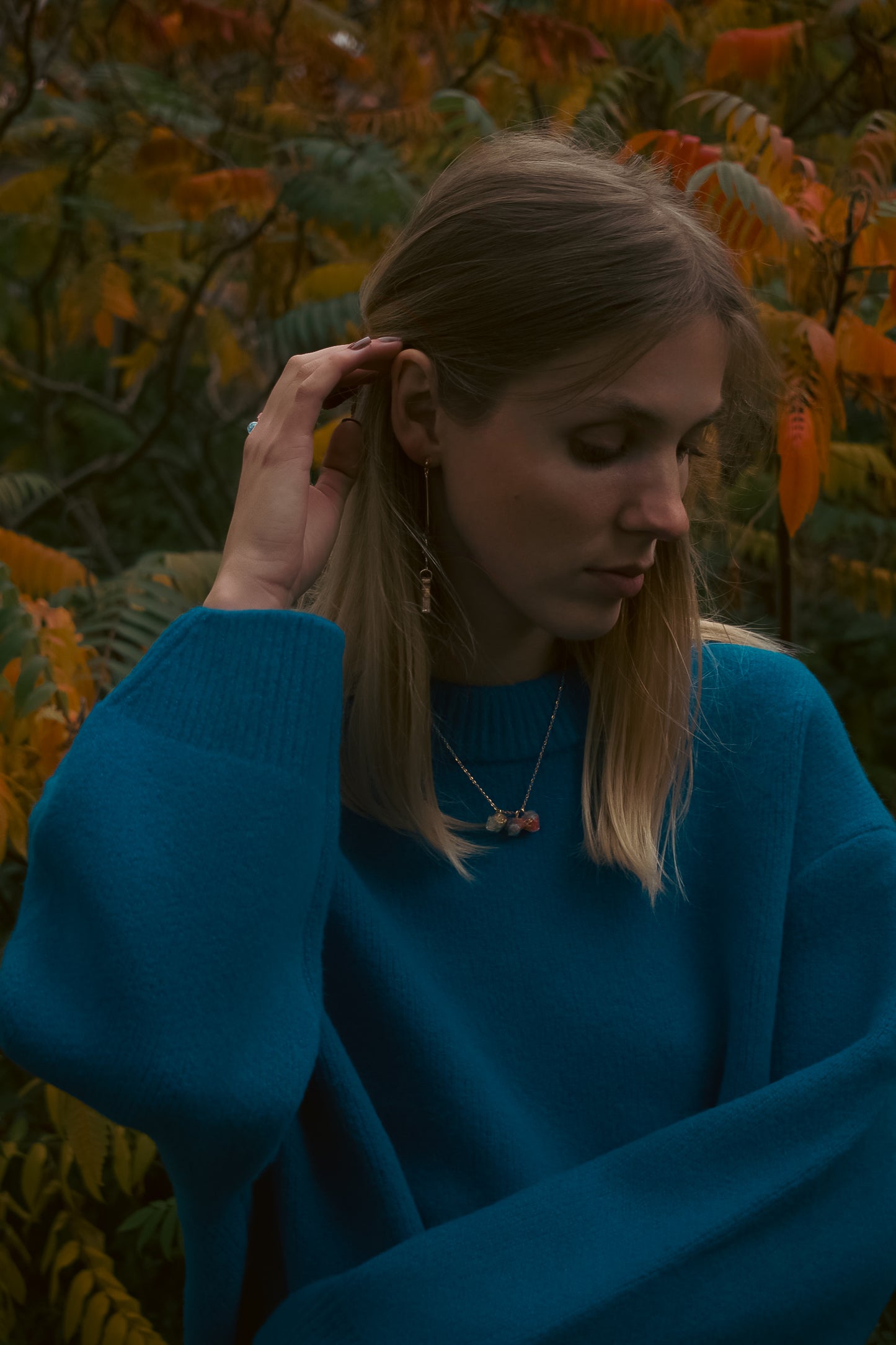 Late Bloomers Crystal Cluster Necklace
