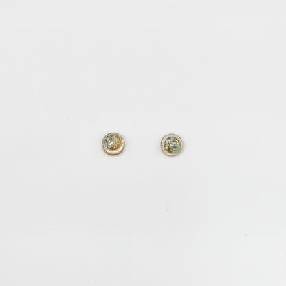 Hand Dyed Hellendoorn Mini Circlet Stud Oorbellen