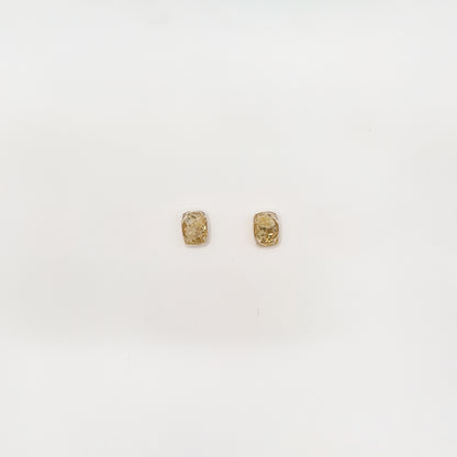 Flora Neutra Den Haag Rectangular Facet Stud Earrings