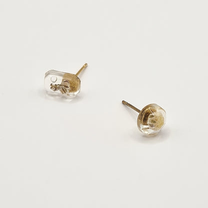 Flora Neutra Den Haag Mini Rectangular Facet & Faceted Circlet Stud Earrings