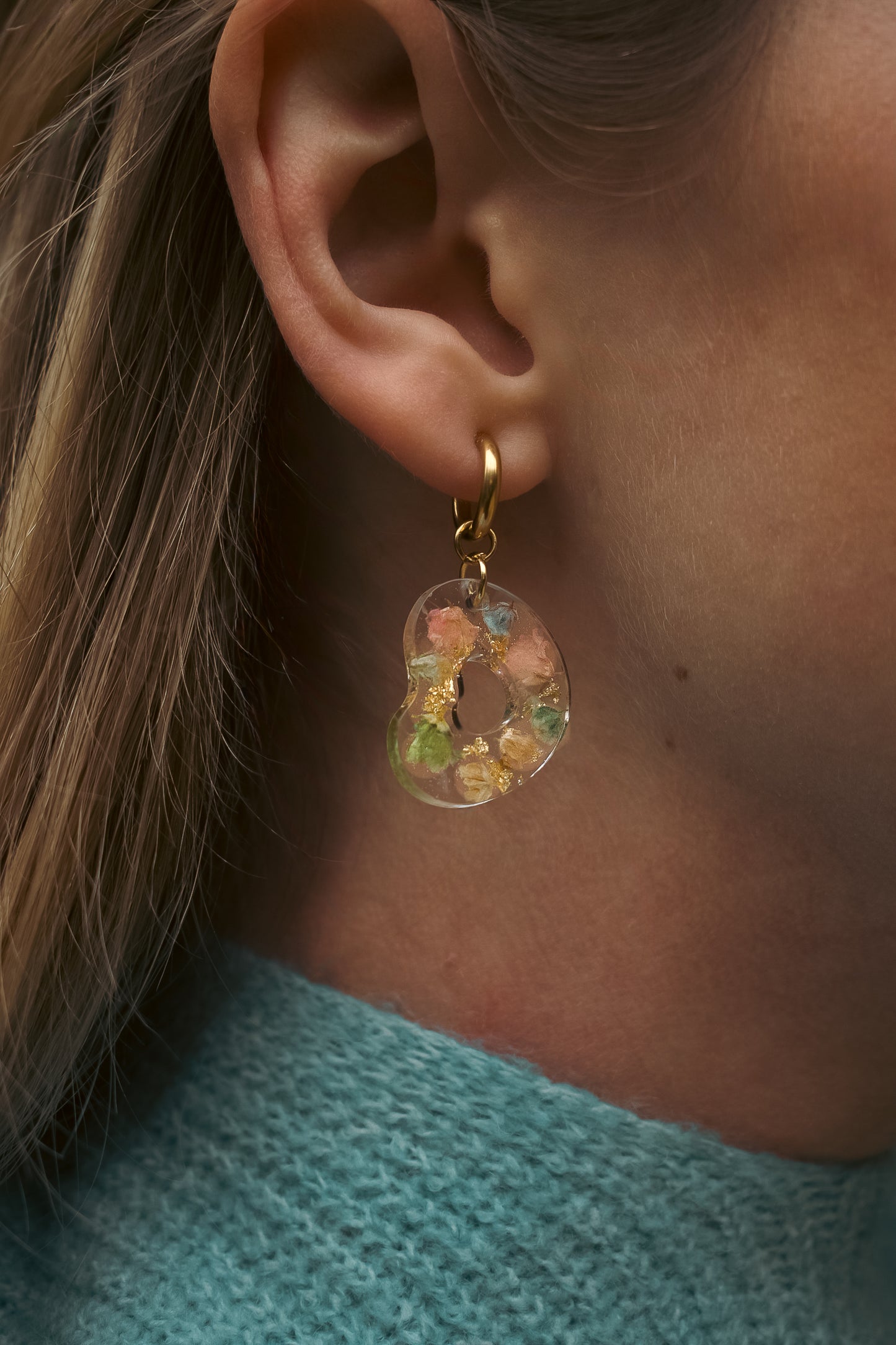 Late Bloomers Flat Pebble Earrings