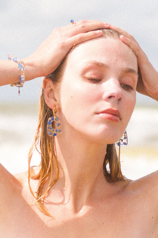 The Tide Square Hoop Earrings