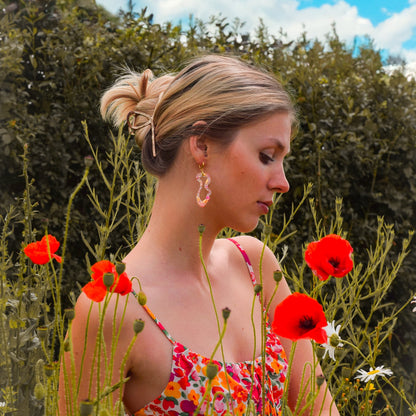 Jardin d'Été Asymmetric Organic Earrings