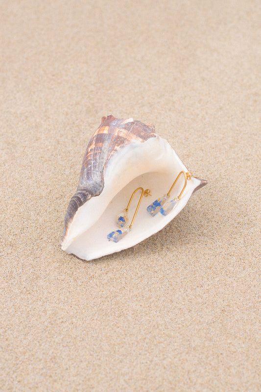 The Tide Asymmetric Arch Drop Earrings