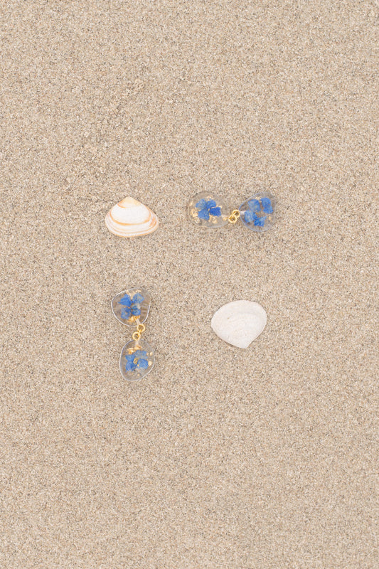 The Tide Small Pebble 2-Drop Earrings