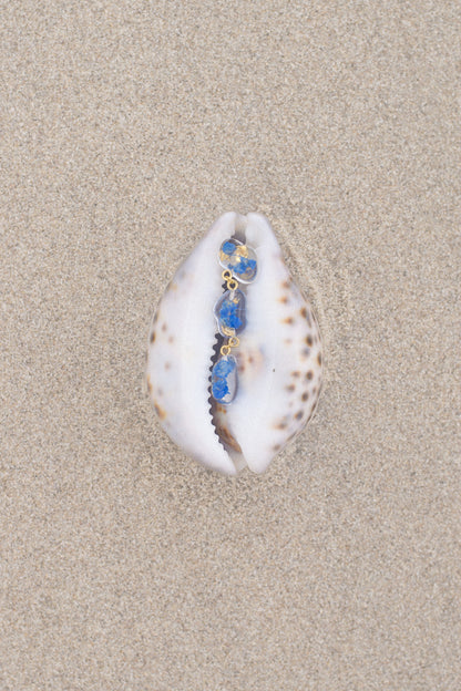The Tide Small Pebble 3-Drop Earrings