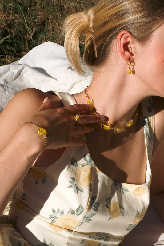 Limoncello Romance Pebble Armband