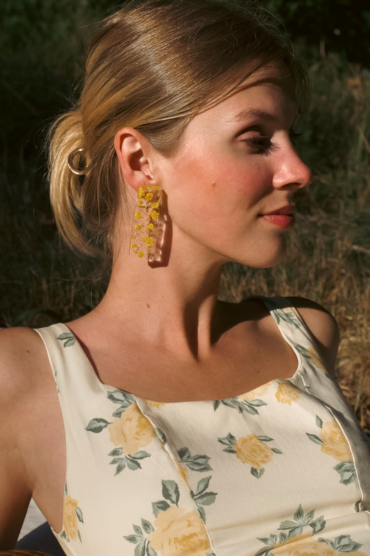 Limoncello Romance Statement Earrings