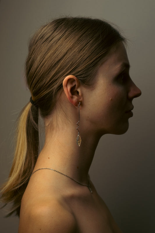 The Classics Faceted Wiggle Drop Earrings