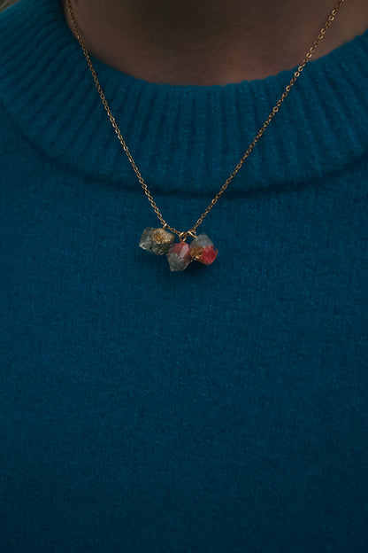 Late Bloomers Crystal Cluster Necklace