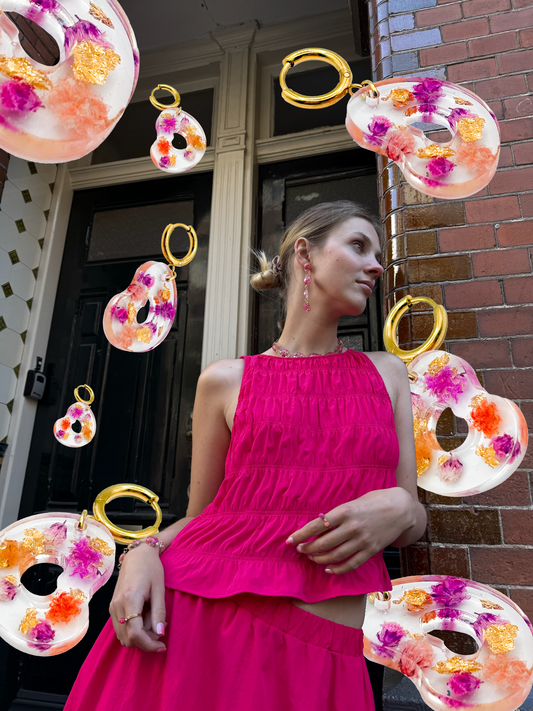 The Blossom Chapter Flat Pebble Earrings